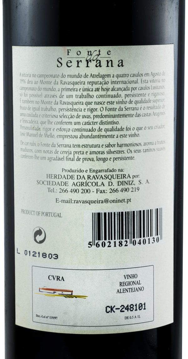 2002 Fonte Serrana tinto