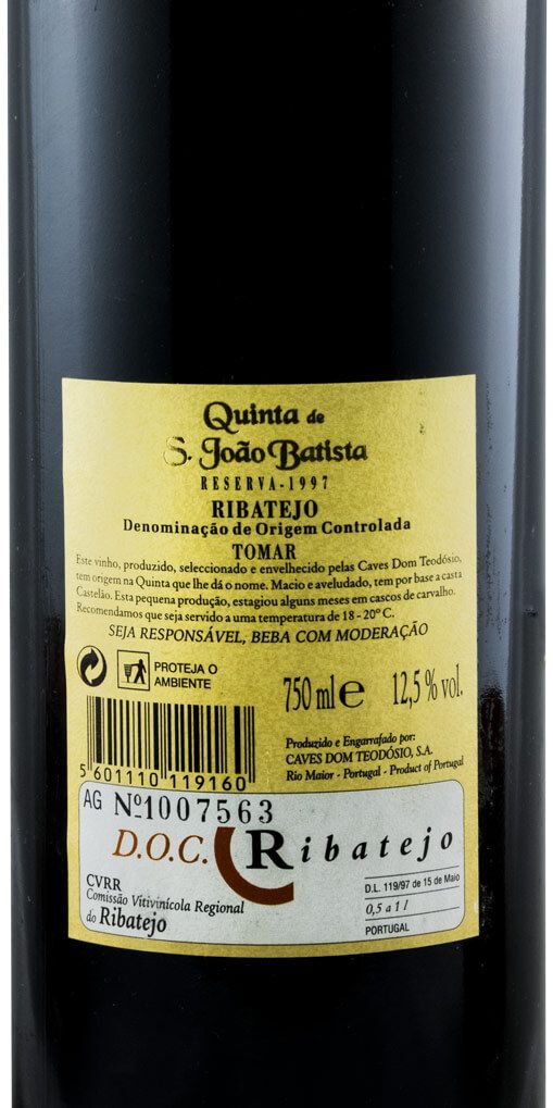1997 Quinta S. João Batista Reserva red