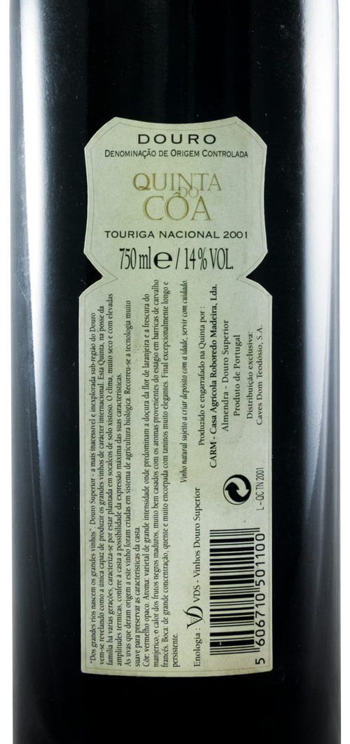 2001 Quinta do Côa Touriga Nacional red