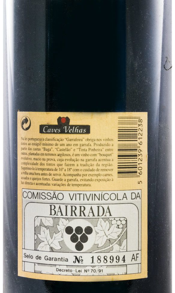 1995 Caves Velhas Garrafeira red