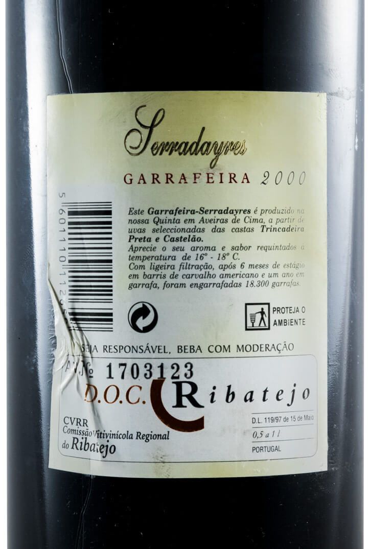 2000 Serradayres Garrafeira red