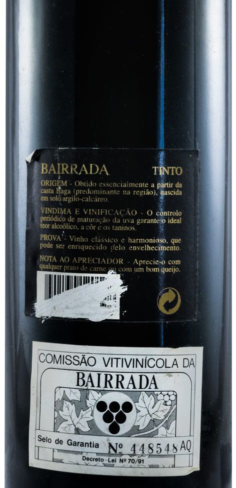 1995 Valdarcos Reserva Bairrada red