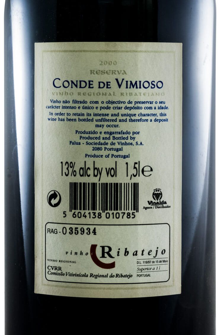 2000 Conde Vimioso Reserva tinto 1,5L