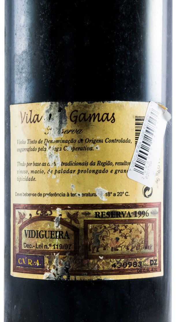 1996 Vidigueira Vila dos Gamas Reserva red