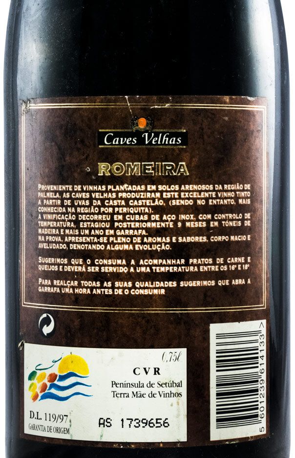 1997 Romeira Garrafeira red