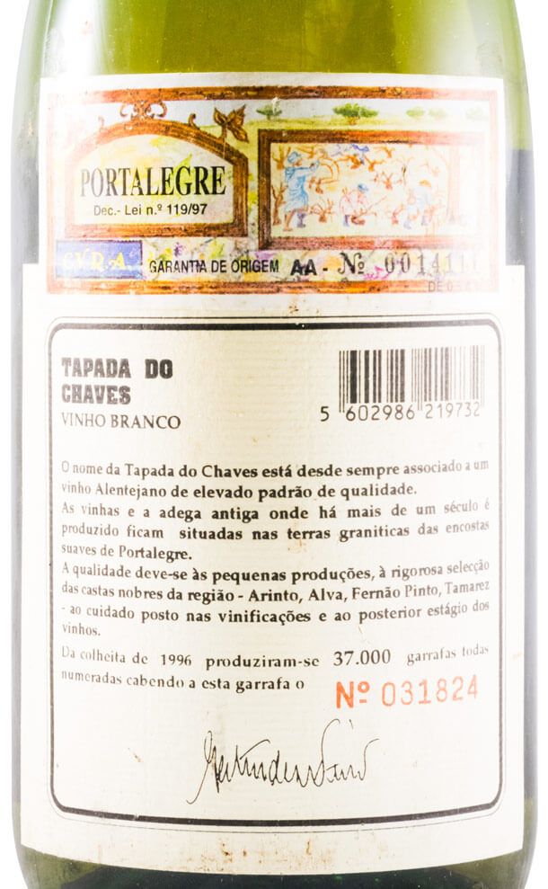 1996 Tapada do Chaves white