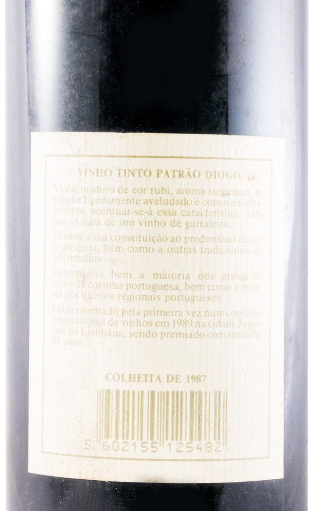 1987 Patrão Diogo Garrafeira tinto