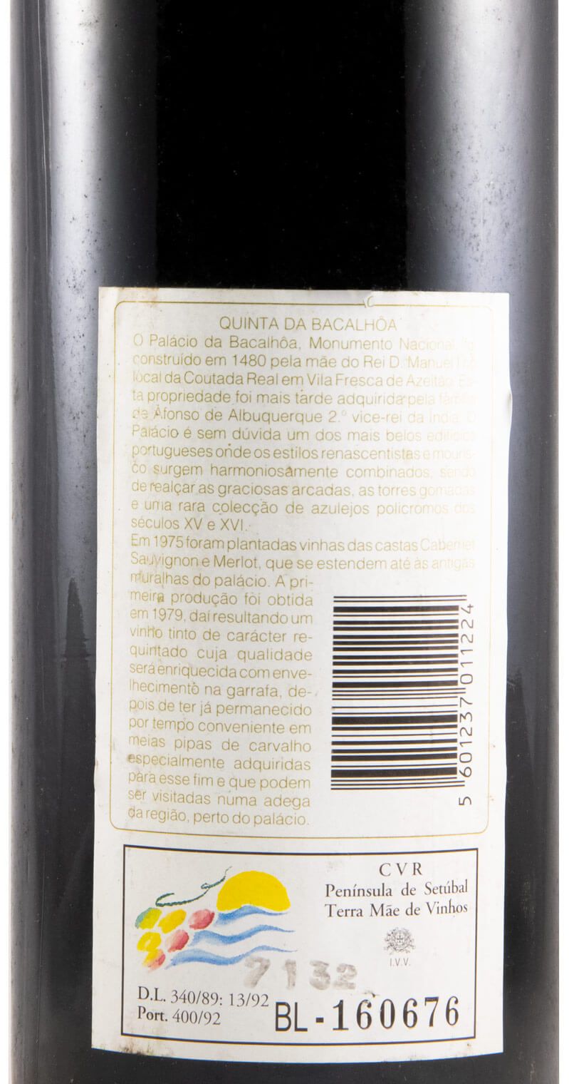 1995 Quinta da Bacalhôa red