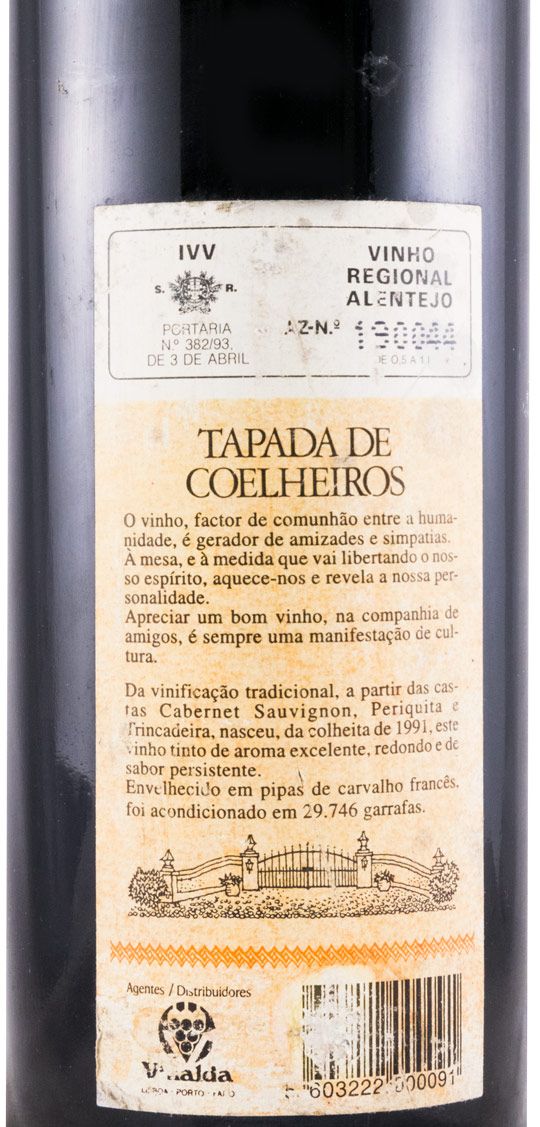 1991 Tapada de Coelheiros tinto
