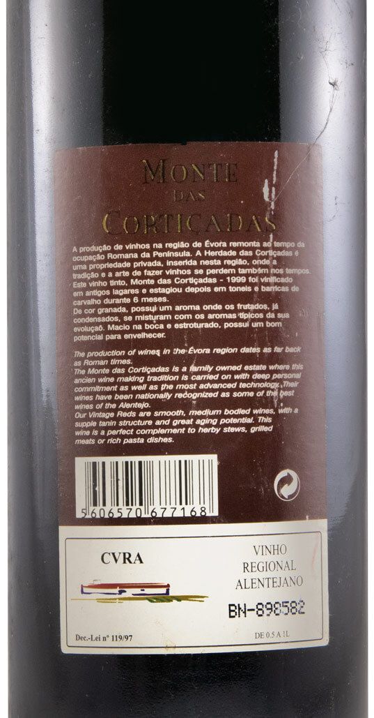1998 Monte das Cortiçadas red