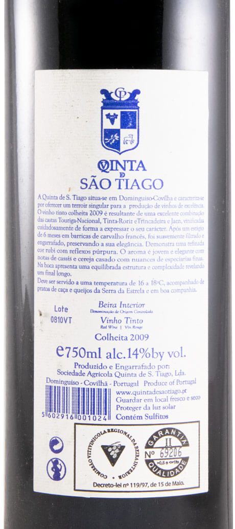 2009 Quinta de São Tiago red