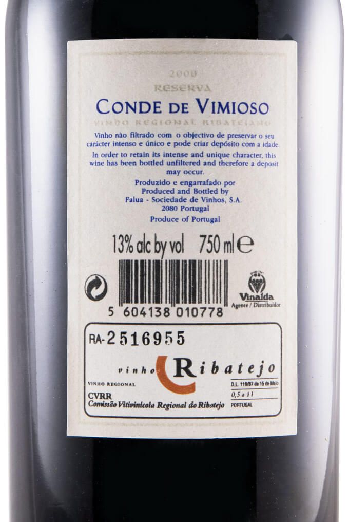 2000 Conde Vimioso Reserva red