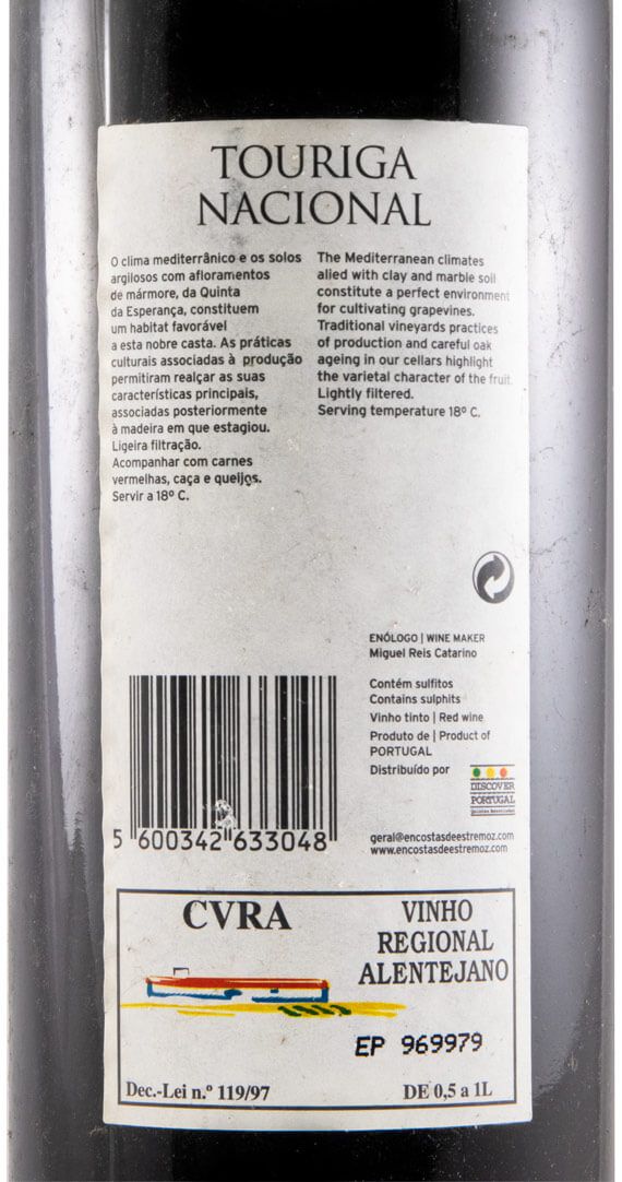 2004 Encostas de Estremoz Touriga Nacional tinto
