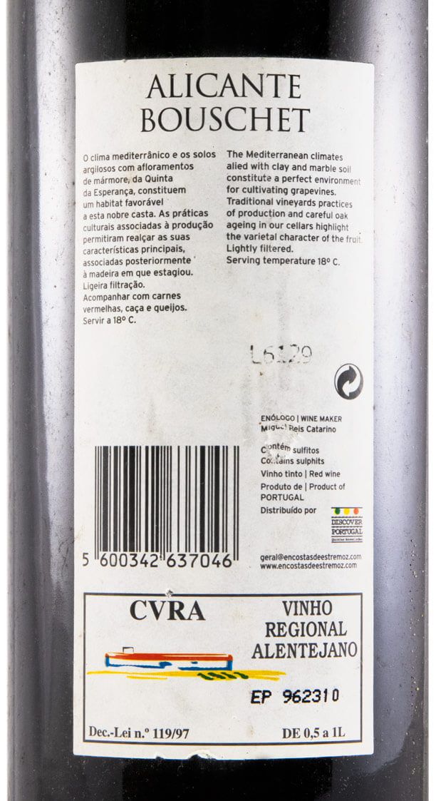 2004 Encostas de Estremoz Alicante Bouschet tinto