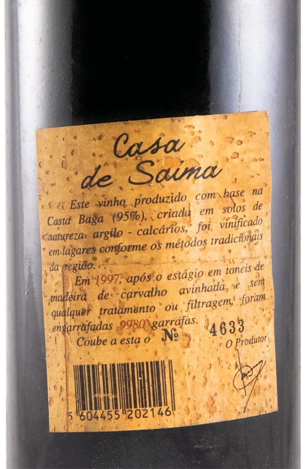 1995 Casa de Saima Garrafeira tinto