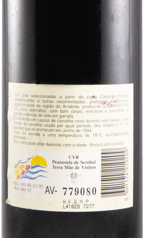 1990 José Maria da Fonseca CO Garrafeira tinto