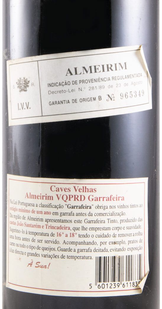 1993 Caves Velhas Garrafeira tinto