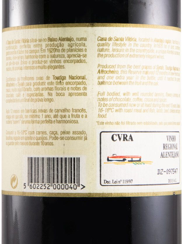 2003 Casa de Santa Vitória Reserva red