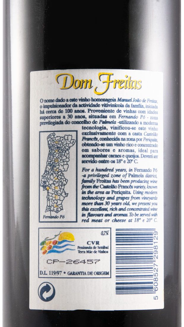 1998 Casa Ermelinda Freitas Dom Freitas tinto