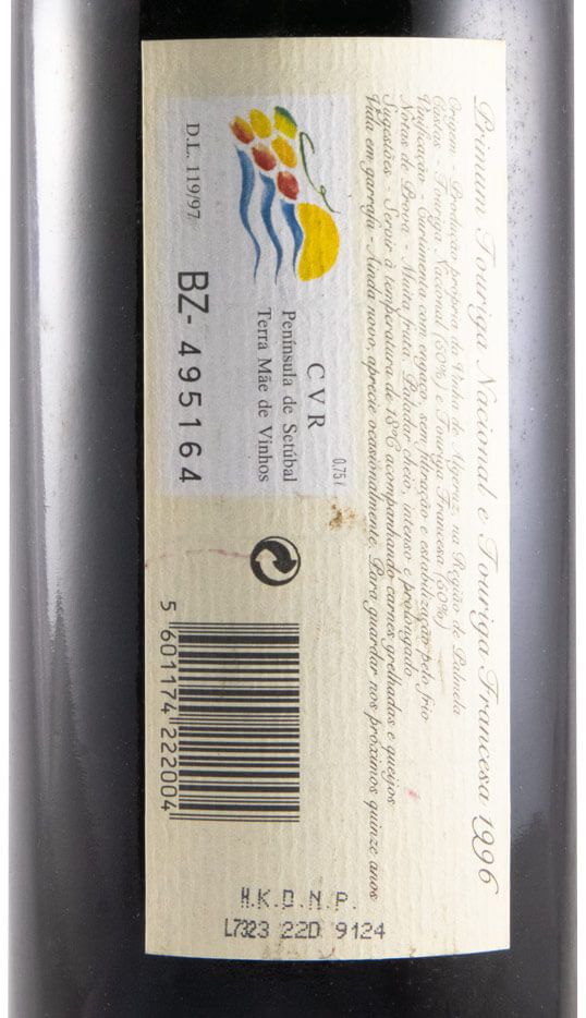 1996 José Maria da Fonseca Primum red