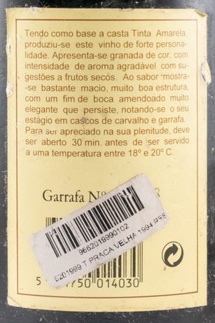 1994 Praça Velha Reserva red (damaged label)