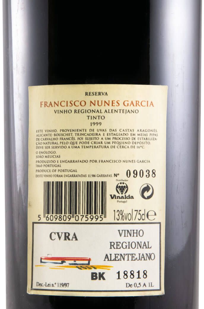 1999 Francisco Nunes Garcia Reserva red