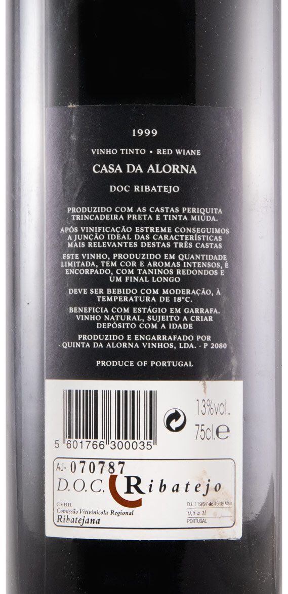 1999 Casa Alorna Colheita Seleccionada tinto