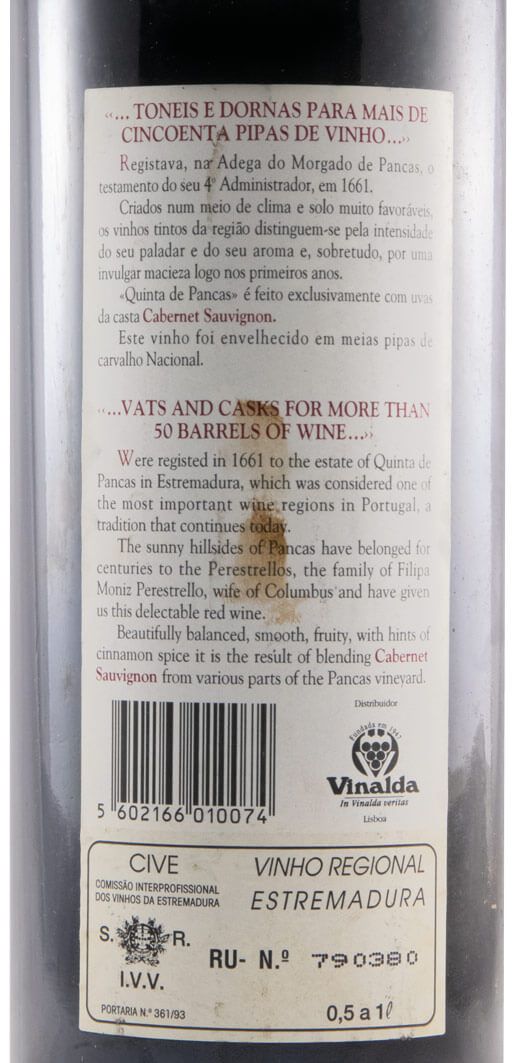 1996 Quinta de Pancas Cabernet Sauvignon tinto