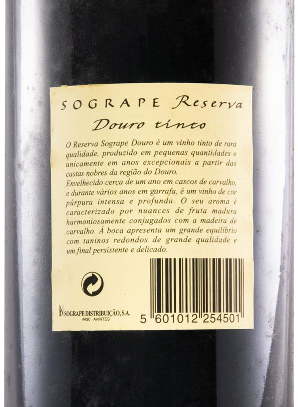 1996 Sogrape Reserva Douro tinto