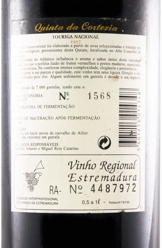 1997 Quinta da Cortezia Touriga Nacional tinto