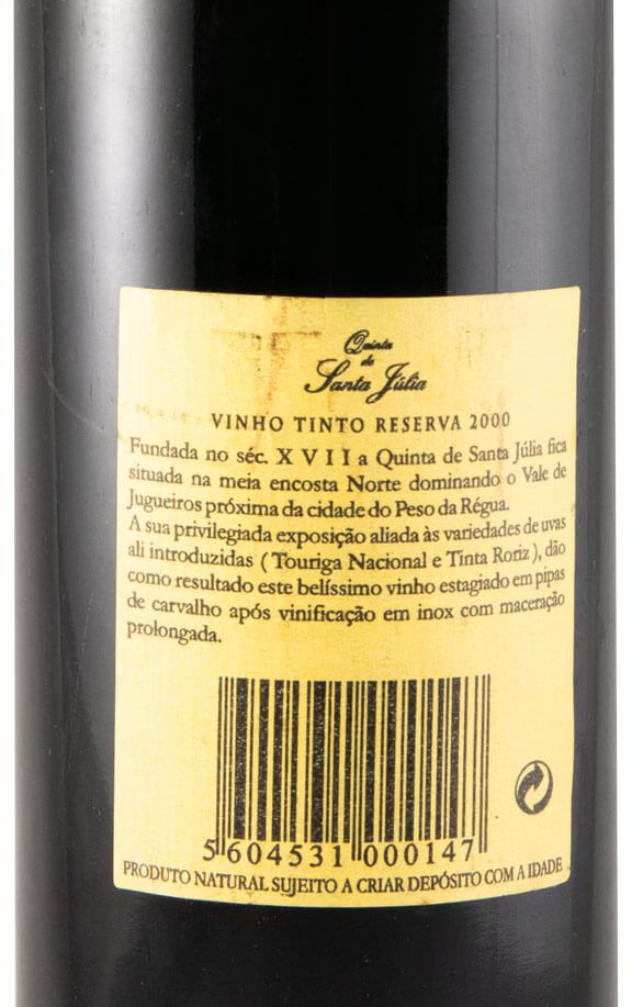 2000 Quinta de Santa Júlia Reserva tinto
