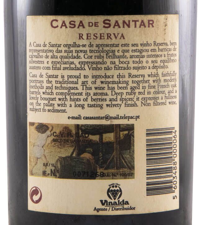 1998 Casa de Santar Reserva tinto