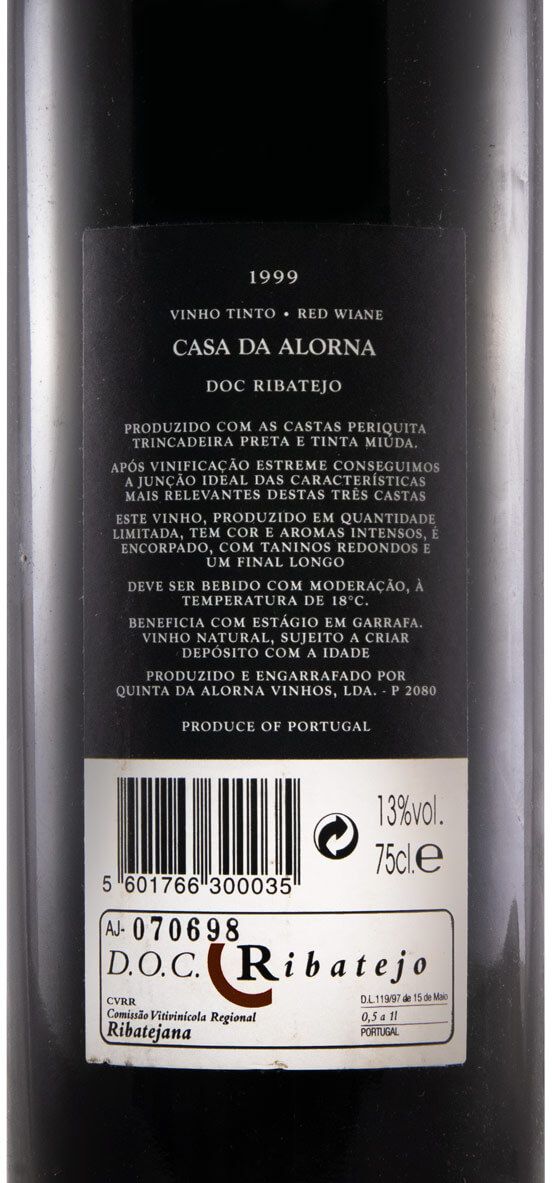 1999 Quinta da Alorna red
