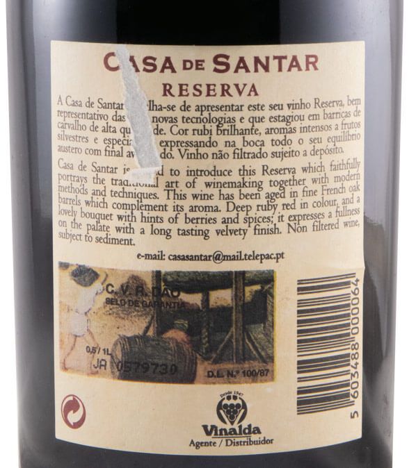 1999 Casa de Santar Reserva tinto