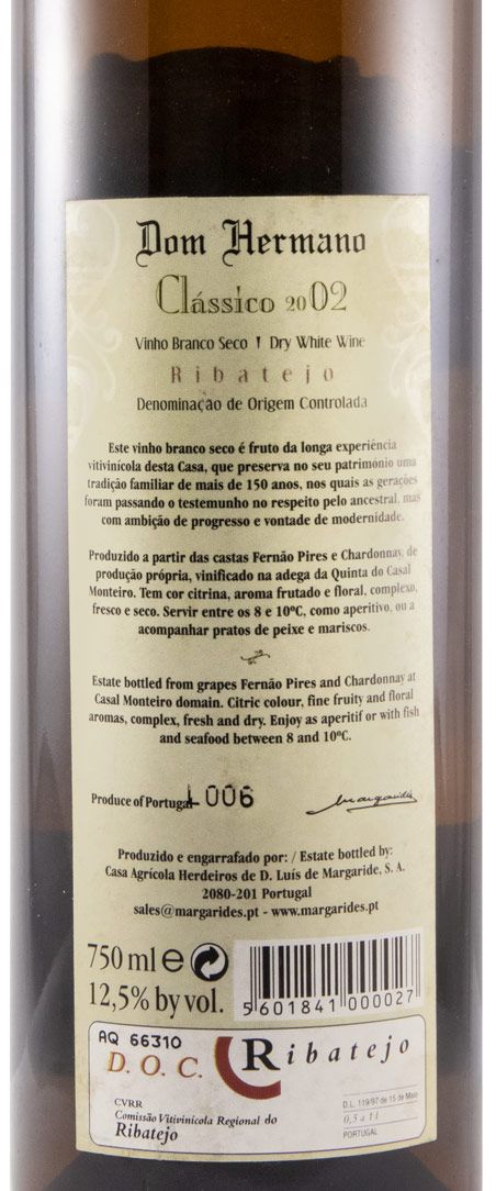 2002 Dom Hermano Seco white