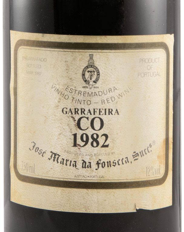 1982 José Maria da Fonseca CO Garrafeira red