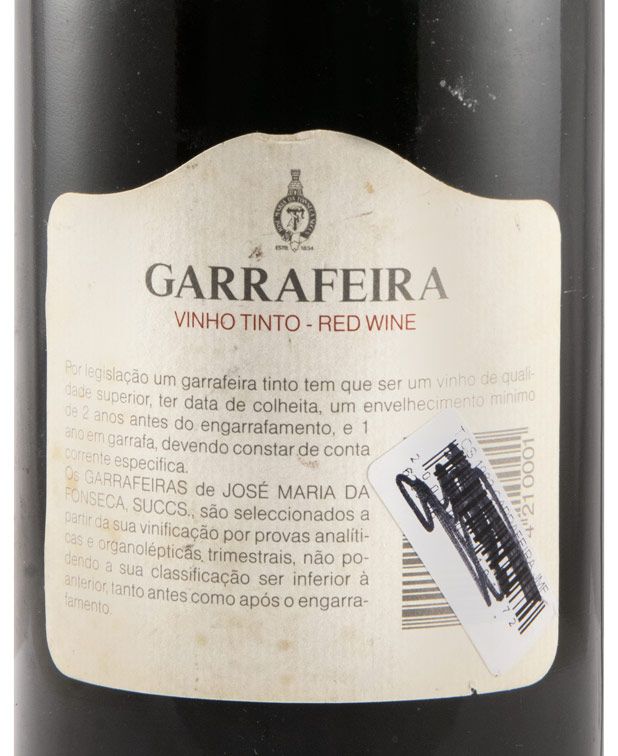 1982 José Maria da Fonseca CO Garrafeira red