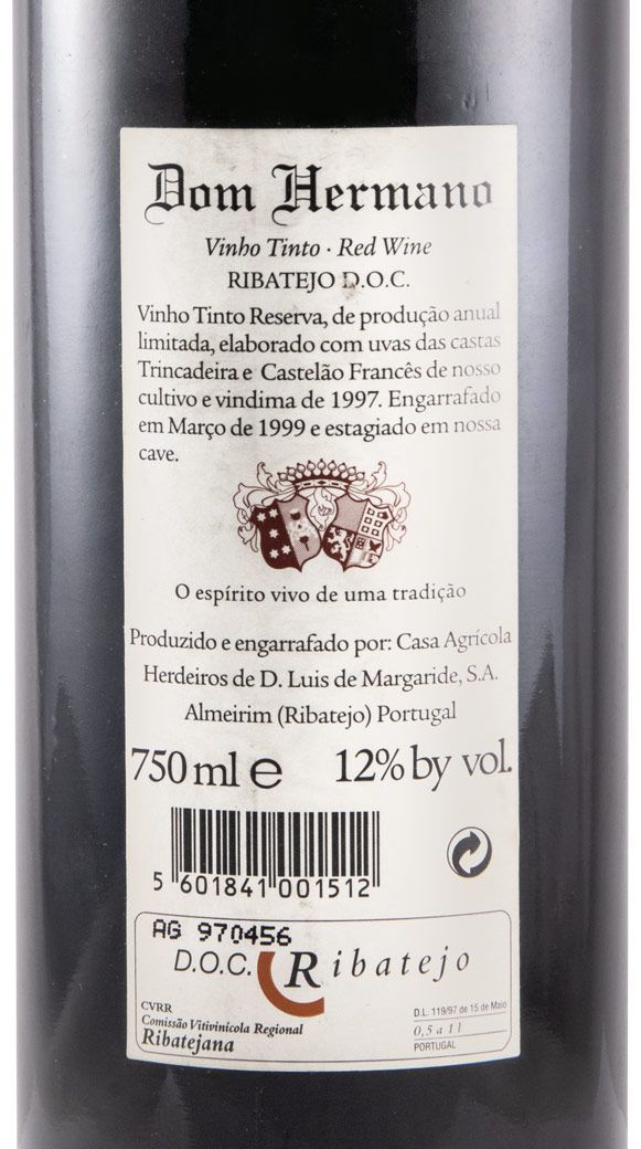 1997 Dom Hermano Reserva red
