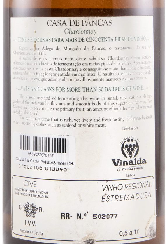 1996 Casa de Pancas Chardonnay branco