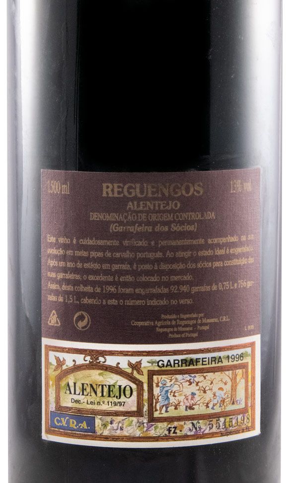 1996 Reguengos Garrafeira dos Sócios tinto 1,5L