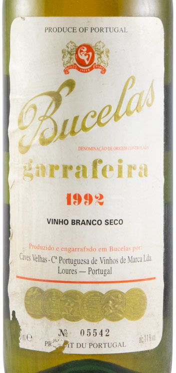 1992 Caves Velhas Bucelas Garrafeira branco