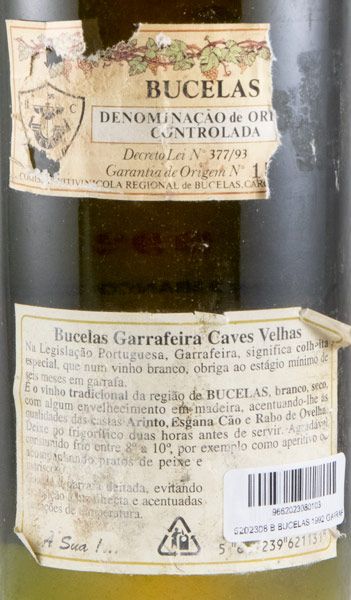 1992 Caves Velhas Bucelas Garrafeira branco