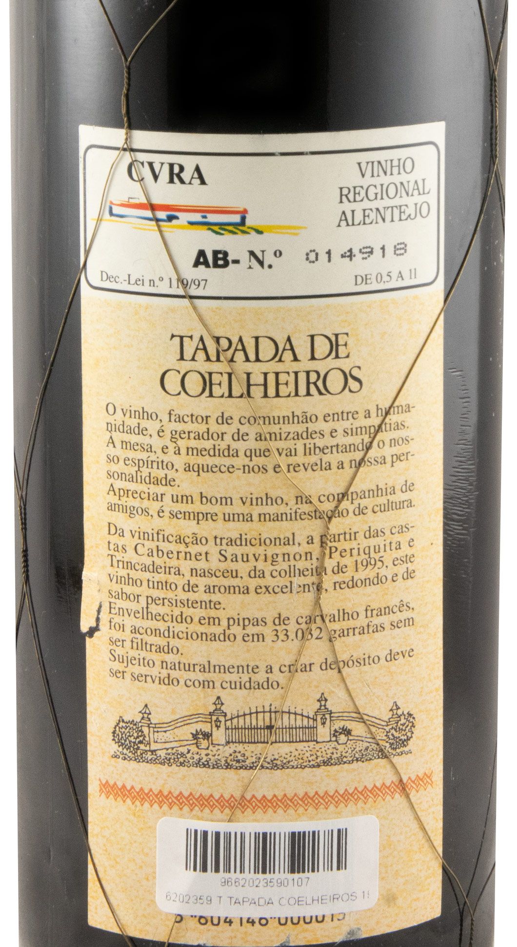 1995 Tapada de Coelheiros tinto