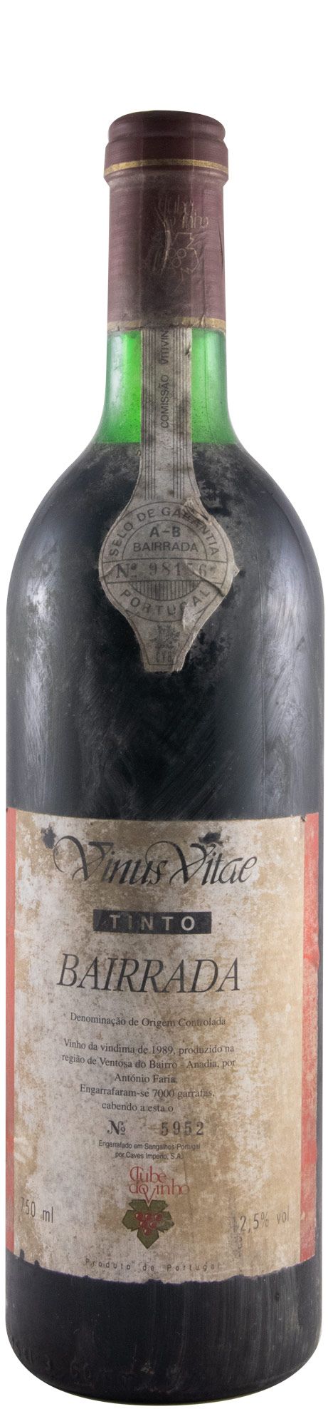 1989 Vinus Vitae Bairrada red