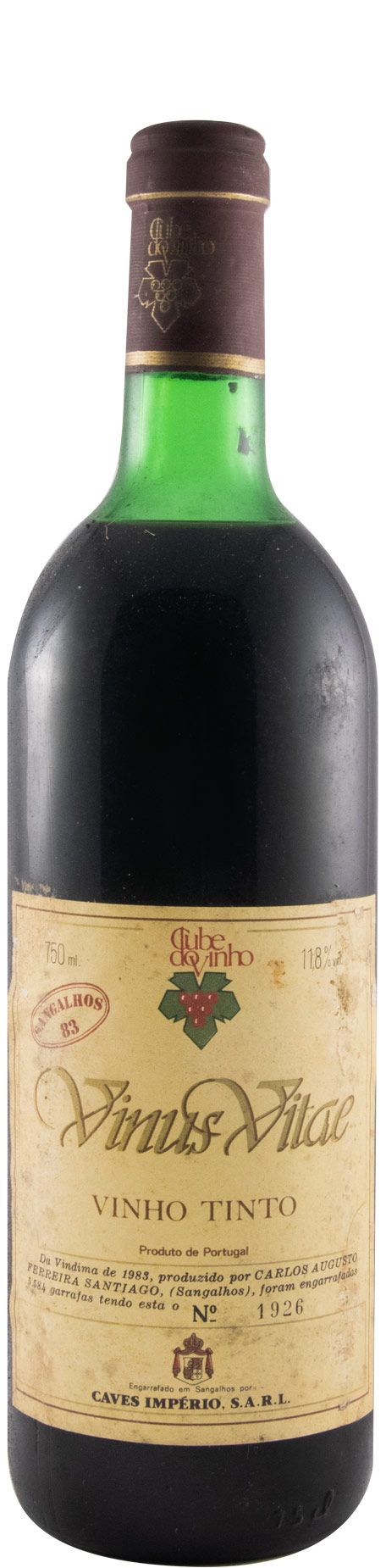 1983 Vinus Vitae Sangalhos red