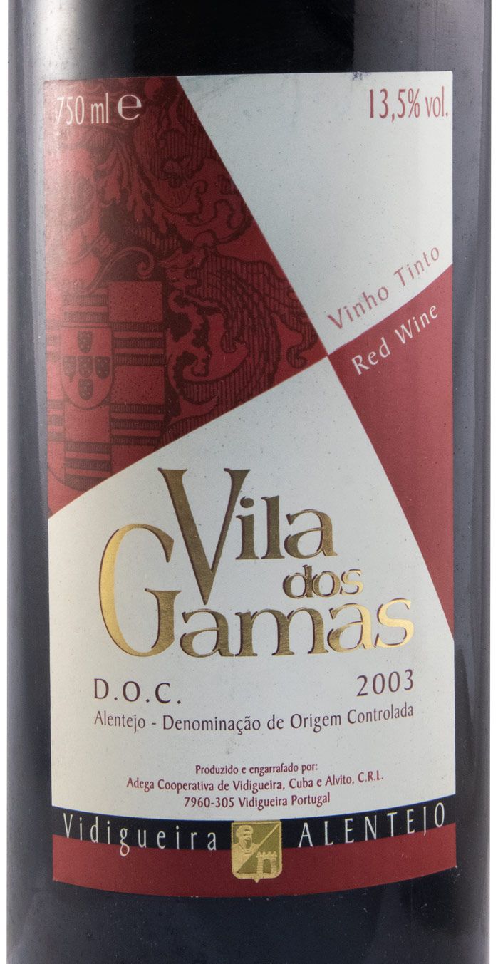 2003 Vidigueira Vila dos Gamas red