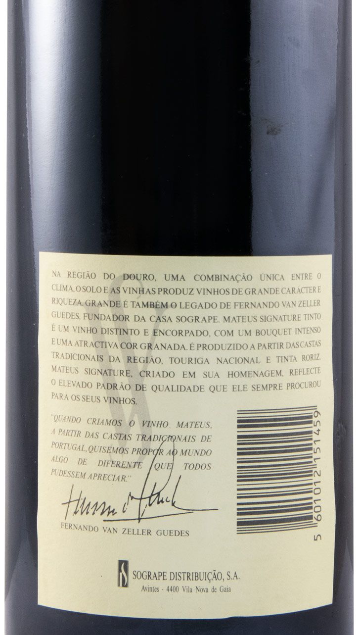 1989 Sogrape Mateus Signature red