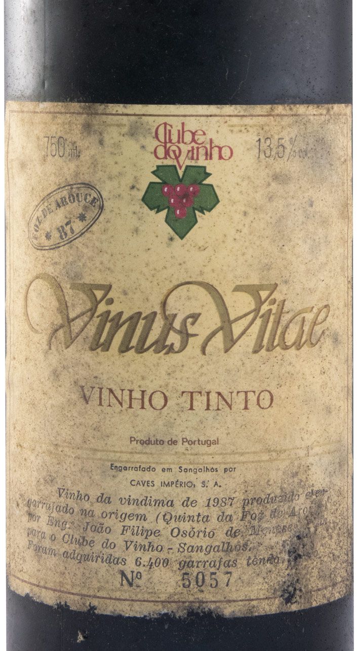 1987 Vinus Vitae Foz de Arouce red