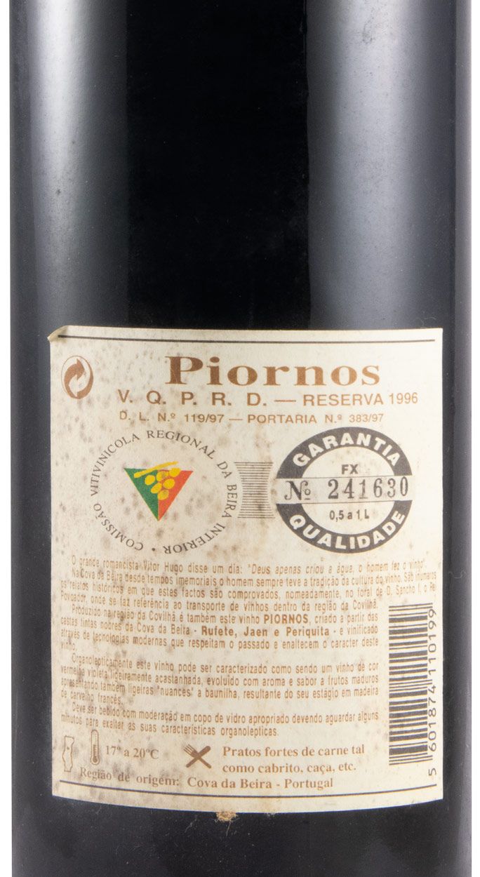 1996 Piornos Reserva red