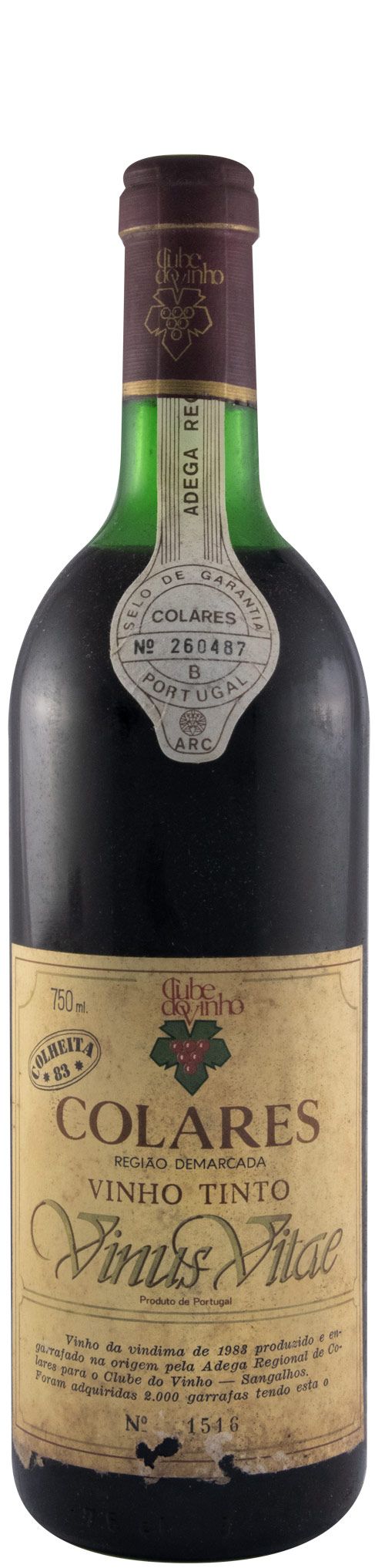 1983 Vinus Vitae Colares red